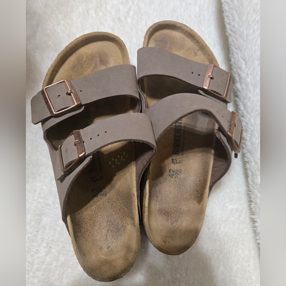 Birkenstock Arizona Birkibuc Sandals Size 42 GUC - Picture 9 of 11